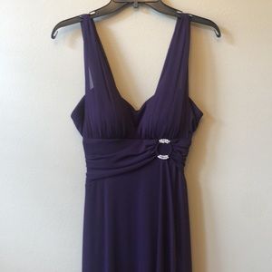 Betsy & Adam Plum Gown